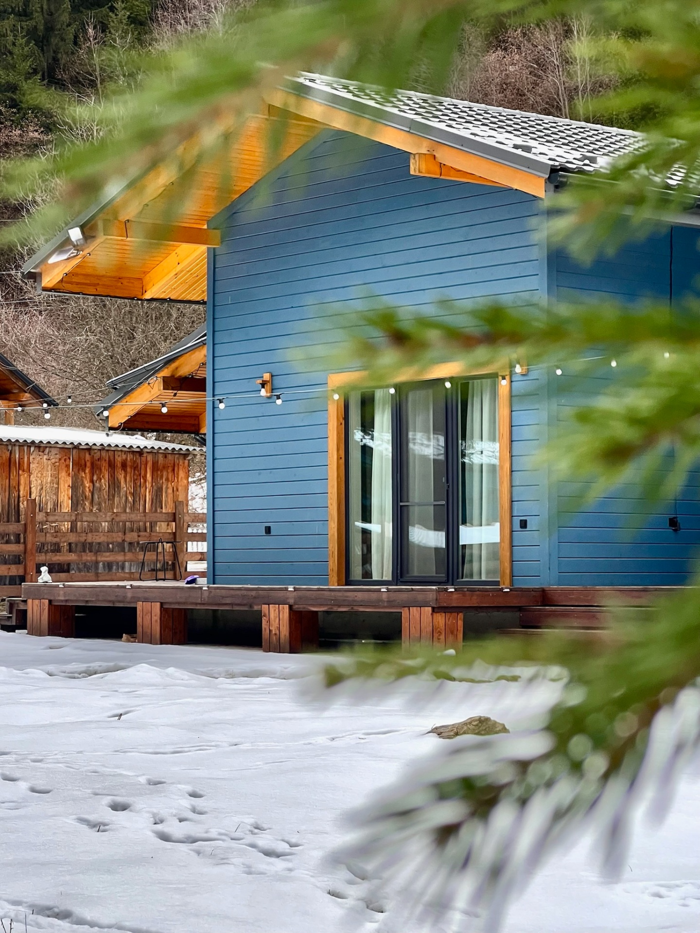 Carpathian mountains at sunrise above the Blue House vacation rentals